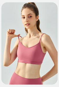 Summer <strong>Backless</strong> Women <strong>White</strong> Sports Bra Gym Activewear Twist Front Crop <strong>Top</strong> Fitness Thin Strap Sports Bra - Product Image 5