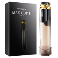 Max 2 Pompe à pénis à aspiration automatique, rechargeable par USB, 100% étanche, avec fonction de bain d'eau et vide d'air, pour l'agrandissement et la masturbation masculine