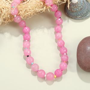 Collar de Arcoíris Nuevo de Verano <span class=keywords><strong>2026</strong></span>, Cuentas de Piedra Natural de Colores de 0.5 Pulgadas, Collar de Cuentas Hecho a Mano para Mujer, Regalos para Vacaciones en la Playa - Product Image 5