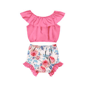 • Set di abbigliamento per <span class=keywords><strong>bambina</strong></span> set di abbigliamento per ragazze estive camicia <span class=keywords><strong>e</strong></span> pantaloncini a due pezzi - Product Image 5