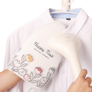Mini Ironing Board With Tulip Pattern Heat Resistant Sponge Pad For Clothes Steaming And Ironing - Product Image 1