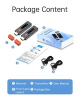 Kit émetteur-récepteur audio sans fil GT-HDWL50UD ORANGE, adaptateur dongle TV Stick en ABS moulé sur mesure