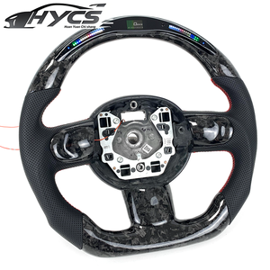 Volante de Fibra de Carbono Forjado para BMW <span class=keywords><strong>Mini</strong></span> <span class=keywords><strong>Cooper</strong></span> R50 R53 <span class=keywords><strong>R56</strong></span> R57 R58 R60 F55 F56, Actualización con Pantalla LED de RPM - Product Image 6