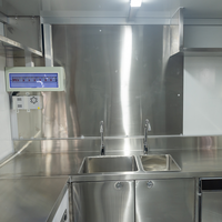 Mini camion de cuisine électrique, camping-car, cadre en aluminium et fibre de verre, équipement de café, roues, construction en acier inoxydable, résistant à la rouille