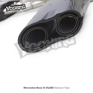 メルセデスベンツG500G550 W463AW464ステンレス鋼排気管カーボンファイバーチップテールスロート用YOOKING Led排気チップ - Product Image 4