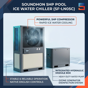 Pompe de refroidissement et de chauffage tout-en-un professionnelle 5HP pour piscines à eau froide de 2000L à 8000L et systèmes hydro-spa de luxe - Product Image 3
