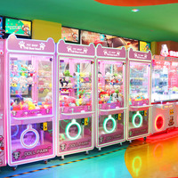 Machine à griffes mini-arcade personnalisée à monnayeur avec garantie d'un an, en anglais, pour peluches dans les centres de jeux