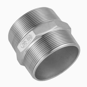 Raccord hexagonal droit en acier inoxydable à double filetage mâle, classe 150 DN6-DN40, pour chauffage - Product Image 4