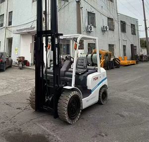 Montacargas Usado TCM FD30 de Gasolina, Original Japonés, en Buen Estado, Capacidad de Carga de 3 Toneladas, Mástil de Dos Etapas - Product Image 6