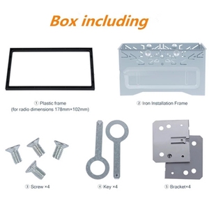 Cadre d'installation radio universel 2 DIN Plaque de montage pour tableau de bord pour lecteur DVD de <span class=keywords><strong>voiture</strong></span> Boîtier de véhicule - Product Image 6