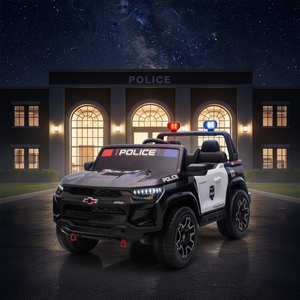 Auto Eléctrico Infantil Chevrolet Colorado Licenciado de 2 Plazas, 24v, Juguete para Niños, Auto de Policía para Niños - Product Image 1
