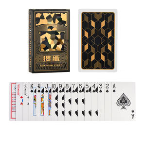 Cartes de poker Guandan de bonne qualité, en plastique épais, imperméables, lavables, jeu de cartes en PVC - Product Image 1