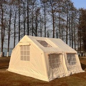 Carpa de Lona para Acampar, Impermeable, de Doble Capa, para 6-8 Personas, con un Dormitorio, Armazón Recto, Montaje Manual, para Uso en Exteriores en Tres Estaciones - Product Image 5
