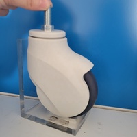 PR TPE 4in 100mm Roulette de poussette pour bébé Roue de roulette médicale pivotante