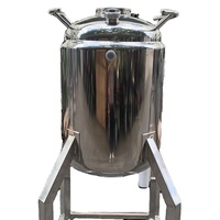 Cuve sanitaire réservoir cosmétique en acier inoxydable réservoir de stockage d'eau asme code asme u certification