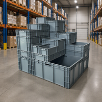 Bacs de rangement empilables en plastique ESD, boîtes, caisses, couvercles verrouillables, recyclables, durables pour le stockage et le transport de composants électroniques