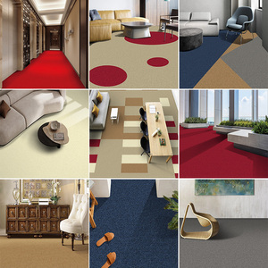 Autovi thương mại cấp máy tufted không trượt Vòng đống thảm nặng tường để tường cho các khu vực giao thông cao - Product Image 4