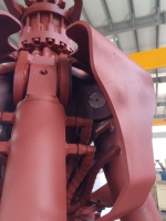 Grappin rotatif hydraulique pour déchiquetage d'ocassions automobiles et recyclage de ferraille, attache pour excavatrice de chantier de déchets