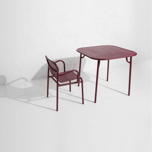 Nouveau design spécial revêtement en poudre coloré extérieur jardin patio fauteuils pour hôtel restaurant café ensemble de meubles - Product Image 1
