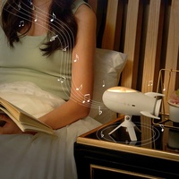 Lampes de table créatives Lampes de lecture Lampe de table intelligente rechargeable Étudiant avec haut-parleur pour chambre à coucher