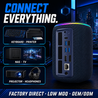 Mini PC de Alto Rendimiento, 8 Núcleos, 16 Subprocesos, 4.9GHz, DDR5, NVMe, Gráficos Integrados, Estación de Trabajo Empresarial Eficiente