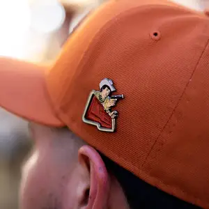 1MOQ épingles en métal beisbol baseball émail pins para gorras épingles à chapeau mexicain