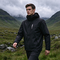 Veste hardshell homme logo personnalisé, imperméable antistatique, randonnée ski OEM gros