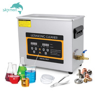 Limpiador Ultrasónico Personalizado de 3-10L, Máquina de Limpieza Ultrasónica Comercial con Desgasificación para Boquillas de Impresoras 3D, PCB, Metal y Herramientas Dentales