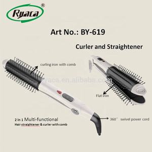 Lisseur et <span class=keywords><strong>fer</strong></span> à <span class=keywords><strong>friser</strong></span> rose, 3 en 1, outil de <span class=keywords><strong>coiffure</strong></span> pour bigoudis - Product Image 5