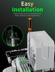 UpHere Dissipateur CPU 4 Tubes de Chaleur <span class=keywords><strong>Ventilateur</strong></span> ARGB Silencieux Compatible LGA1700 AM5 - Product Image 2