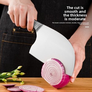 Couteau de Chef de Cuisine en Acier Inoxydable Monobloc à Tête Ronde, Hachoir à Viande, Vente en Gros Usine, Bestseller <span class=keywords><strong>TikTok</strong></span> - Product Image 2
