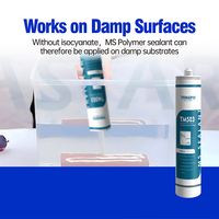 Adhésif liquide polymère MS haute adhérence, mastic hybride silane modifié, séchage rapide 600ml