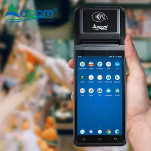 OCOM T2 Mobile Handheld Android POS sistema terminal fabrica Touch Screen pos com impressora máquina de pagamento