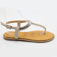 Nouveau design été femmes pantoufles plates bout ouvert plage lumière strass dames sandales en plein air designer diapositives femmes sandales