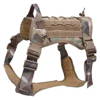 Nibao taktik hizmet köpekler için yelek tasma askeri devriye K9 köpek koşum kolu ve ayrılabilir torbalar