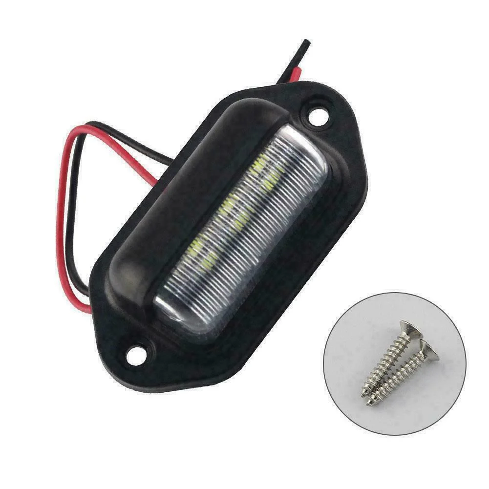 Nouveau 2 pièces Led plaque d'immatriculation lumière numéro lampe pour Fiat Ducato pour Peugeot Boxer Citroen Jumper Bus Box Lancia Ypsilon Mk2 Musa