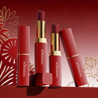KORMESIC Marque Privée 3.5g Rouge à Lèvres Mat Effet Brume Douce Bio Coréen aux Fleurs Longue Tenue Couleur Velours Léger