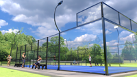 Terrain de padel professionnel extérieur/intérieur Phuoc Thinh Equipment, club de paddle-tennis panoramique complet, meilleure offre mondiale