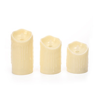 Bougie électrique sans flamme à piles LED pour la décoration de la maison