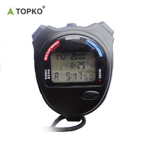 TOPKO Timer Stopwatch Digital portabel, pewaktu balap Digital multifungsi Populer