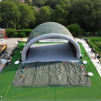 Abri Gonflable Géant pour Hangar, Tente Personnalisée à Grande Portée, Abri pour Avions Robuste en PVC, Résistant aux UV et Imperméable pour l'Extérieur