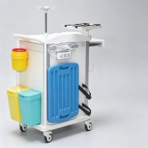 Carrito de Emergencia Móvil para Hospital Veterinario con Bloqueo Central: Organizador de Suministros Quirúrgicos para Clínica <span class=keywords><strong>Veterinaria</strong></span>, Carrito de Procedimientos - Product Image 3