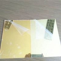 Autocollant miroir acrylique personnalisé feuille acrylique miroir adhésif or invitations de mariage