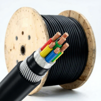 Cable de Alimentación Flexible Resistente al Fuego Cu/XLPE/LSZH 0.6/1kV, Cubierta Ignífuga LSZH, Aislamiento de Cobre XLPE