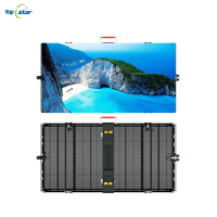 Écran LED transparent d'intérieur P3.91 haute luminosité couleur pleine HD en aluminium 1000*1000mm, nouveau design, vente en gros