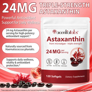 Acentiallabs Astaxanthine en gélules souples, compléments alimentaires de qualité alimentaire, 24 mg d'Astaxanthine en gélule pour soutenir la santé cardiovasculaire - Product Image 4