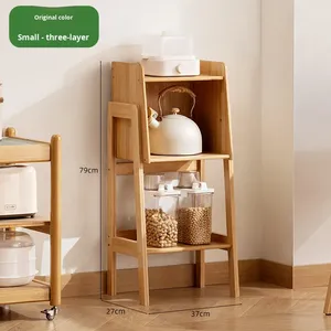 Estante de Cocina de Tres Niveles para Especias, Organizador de Almacenamiento, Moderno y Sencillo, Tipo de Piso, Multifuncional, Armario, Aparador - Product Image 6