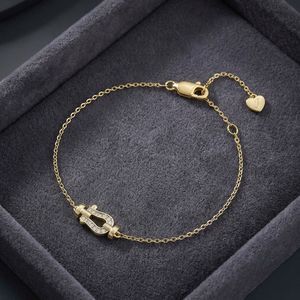 Pulsera de Cristal de Zirconia para Mujer, Modelo 185765, Baño de Oro/Rodio, con Incrustaciones de Piedras, para Uso Diario, a la Moda - Product Image 3