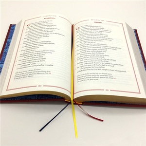 Copertina personalizzata 2mm di spessore perfect hard shell libri con copertina rigida stampa inglese del libro di salmi - Product Image 3