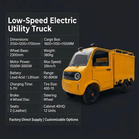 Véhicule Utilitaire Électrique (VEU) Mini Camion Électrique 1500W 3000W Direct Usine, Autonomie 60-240km, Logo et Couleur Personnalisables, Dimensions de Charge Personnalisables, SKD CKD
